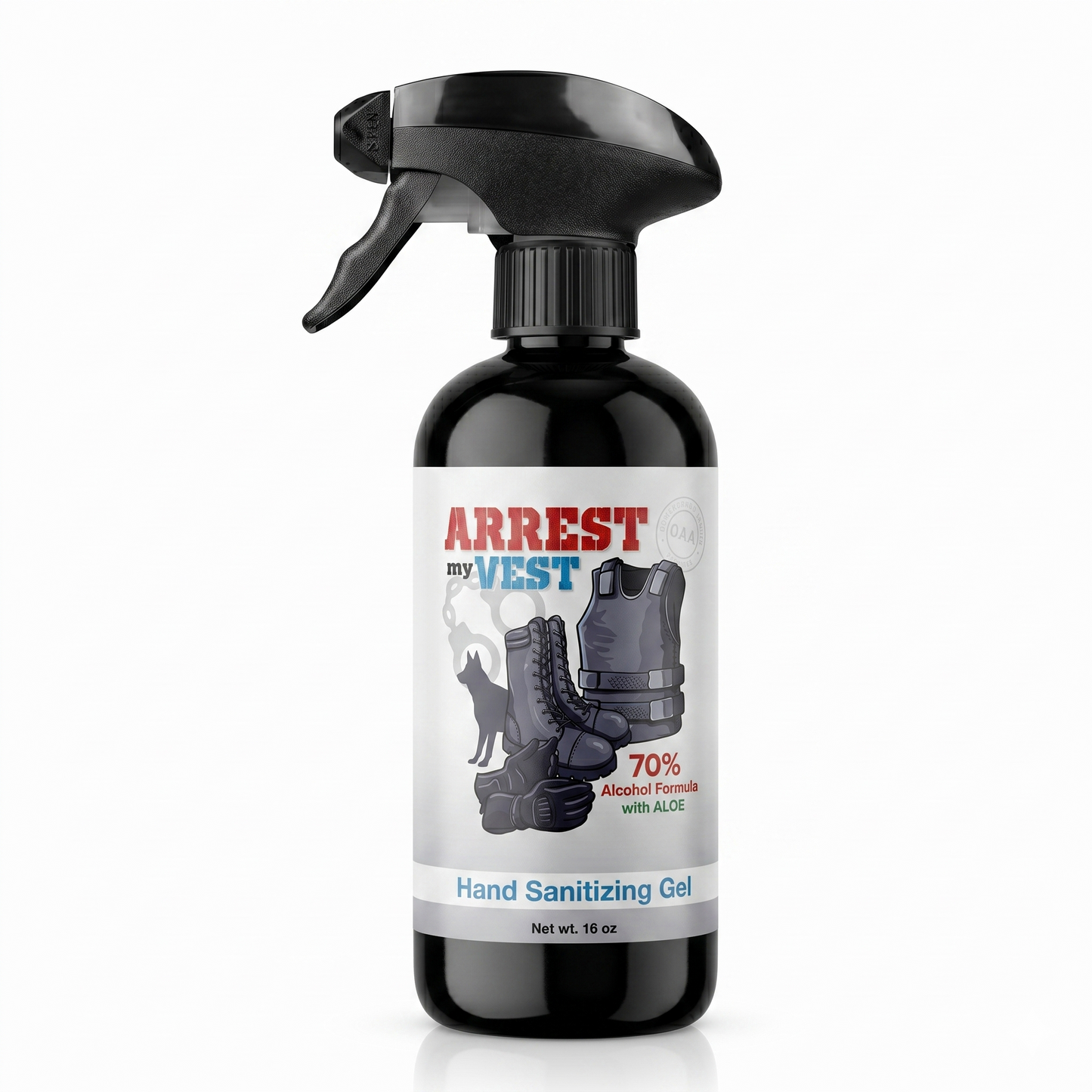 16 oz arrest my vest hand sanitizer