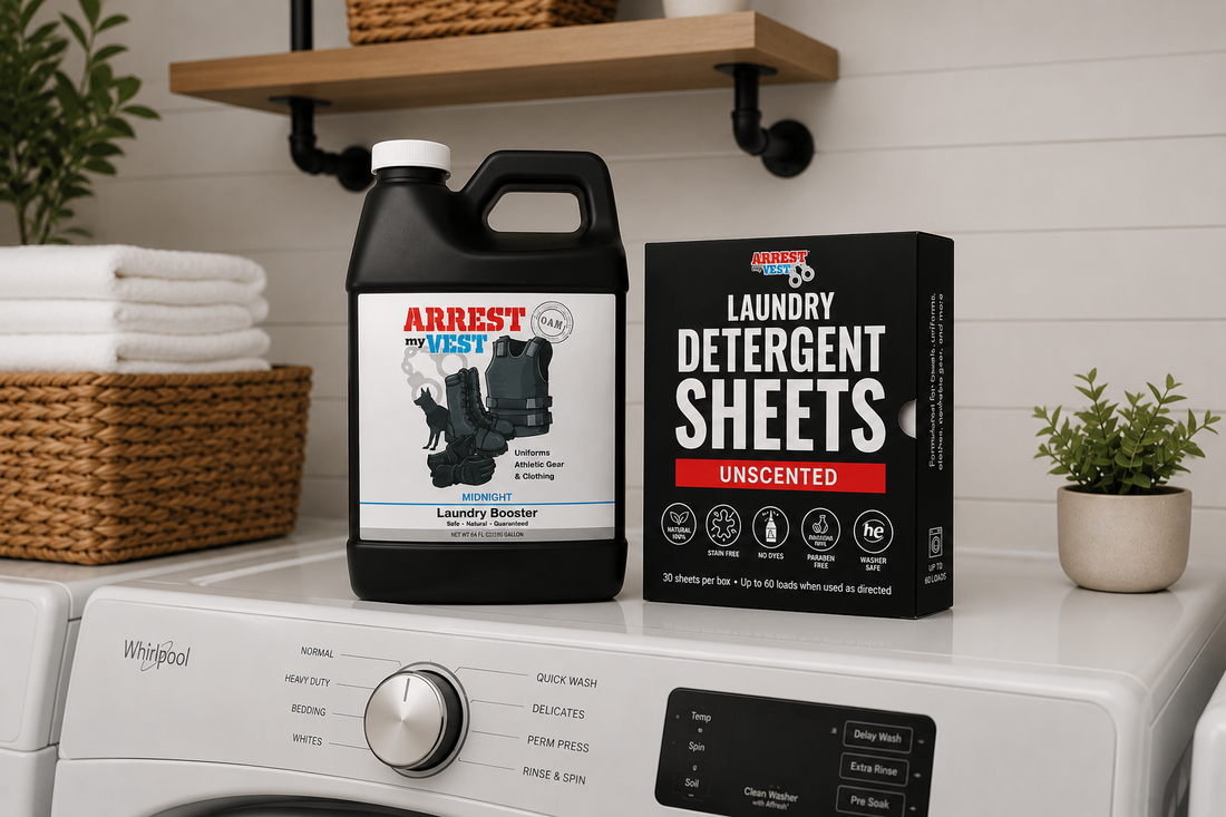 laundry booster for work clothes, remove set in odor from uniforms, odor eliminator for laundry, deep clean uniform smell