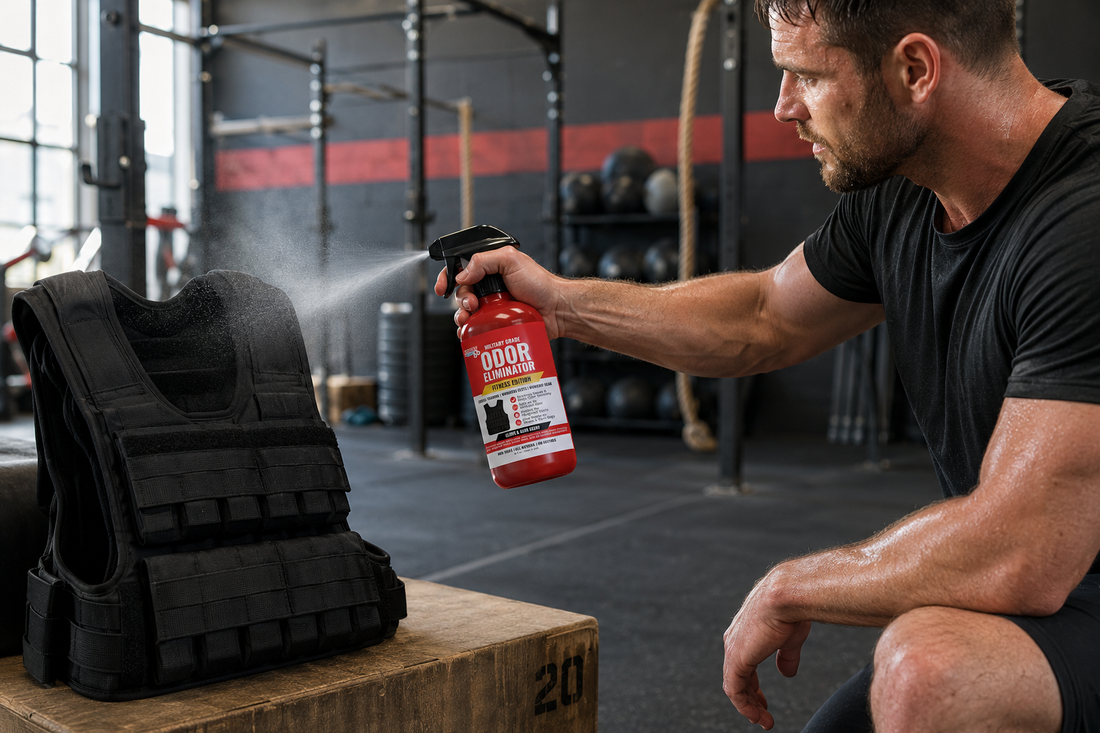 CrossFit gear odor, gym bag smell, workout gear odor eliminator, weightlifting gear that smells, fitness odor spray
