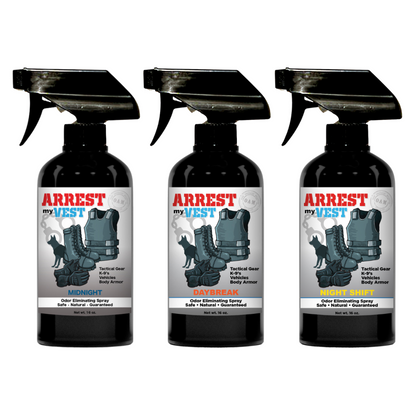 Buy 2 Get 1 FREE 16 oz Spray - Two Arrest My Vest Sprays + 1 The Stink Solution Spray of Choice | Odor Eliminating Spray