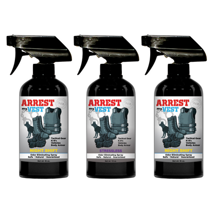 Buy 2 Get 1 FREE 16 oz Spray - Two Arrest My Vest Sprays + 1 The Stink Solution Spray of Choice | Odor Eliminating Spray