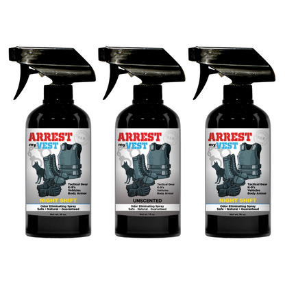 Buy 2 Get 1 FREE 16 oz Spray - Two Arrest My Vest Sprays + 1 The Stink Solution Spray of Choice | Odor Eliminating Spray