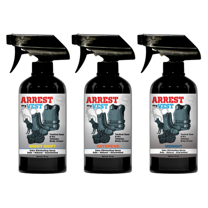 Buy 2 Get 1 FREE 16 oz Spray - Two Arrest My Vest Sprays + 1 The Stink Solution Spray of Choice | Odor Eliminating Spray