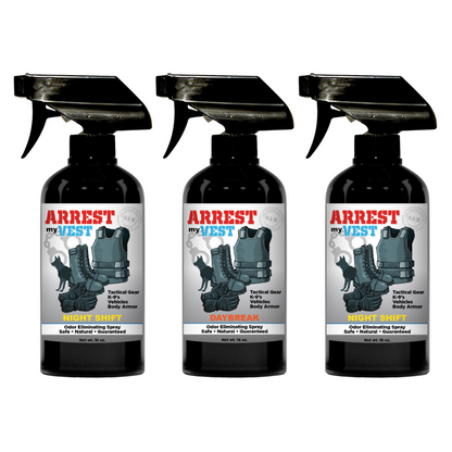 Buy 2 Get 1 FREE 16 oz Spray - Two Arrest My Vest Sprays + 1 The Stink Solution Spray of Choice | Odor Eliminating Spray