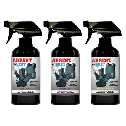 Buy 2 Get 1 FREE 16 oz Spray - Two Arrest My Vest Sprays + 1 The Stink Solution Spray of Choice | Odor Eliminating Spray