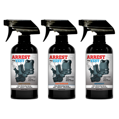 Buy 2 Get 1 FREE 16 oz Spray - Two Arrest My Vest Sprays + 1 The Stink Solution Spray of Choice | Odor Eliminating Spray