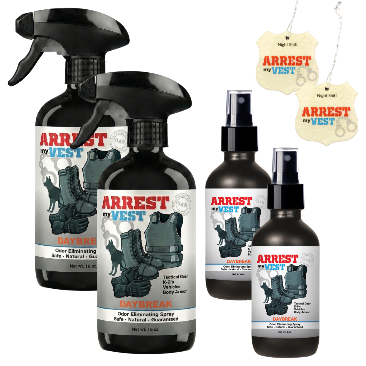 Buy 2 Get 4 FREE - (2) 16 oz Sprays, (2) 4 oz Sprays, + 2 Air Fresheners