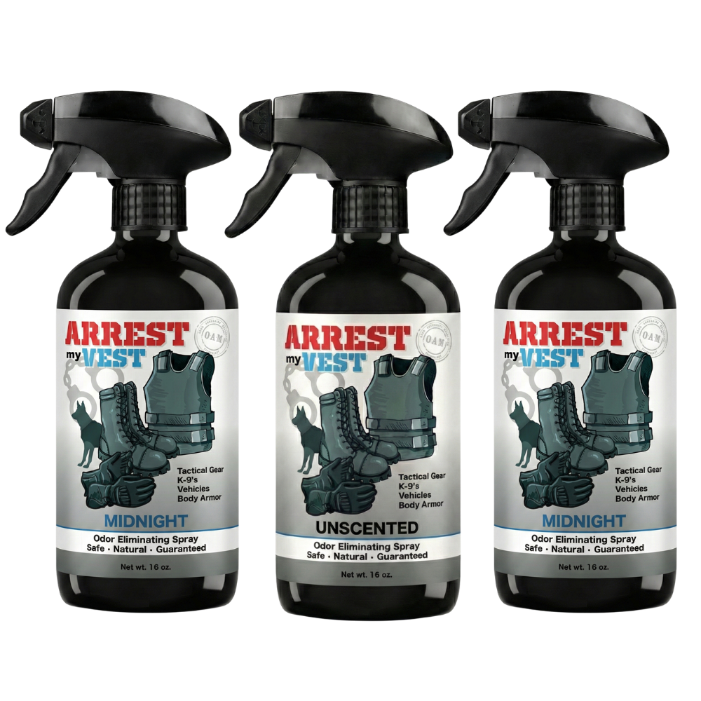 Buy 2 Get 1 FREE 16 oz Spray - Two Arrest My Vest Sprays + 1 The Stink Solution Spray of Choice | Odor Eliminating Spray