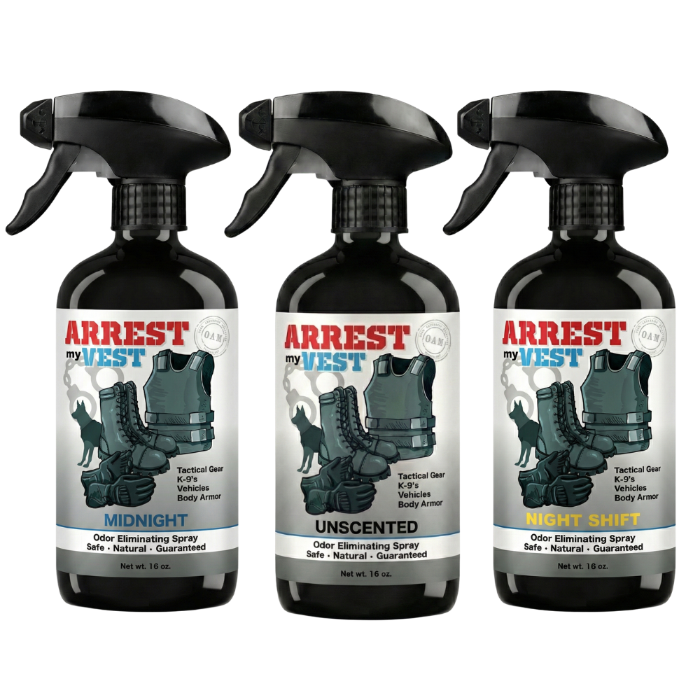Buy 2 Get 1 FREE 16 oz Spray - Two Arrest My Vest Sprays + 1 The Stink Solution Spray of Choice | Odor Eliminating Spray