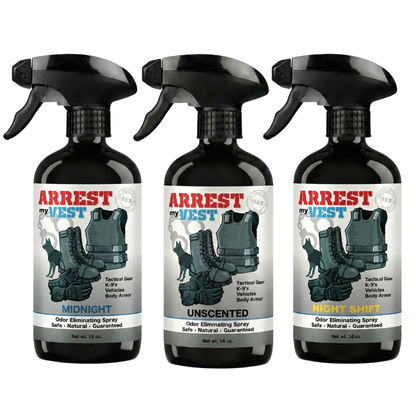 Buy 2 Get 1 FREE 16 oz Spray - Two Arrest My Vest Sprays + 1 The Stink Solution Spray of Choice | Odor Eliminating Spray
