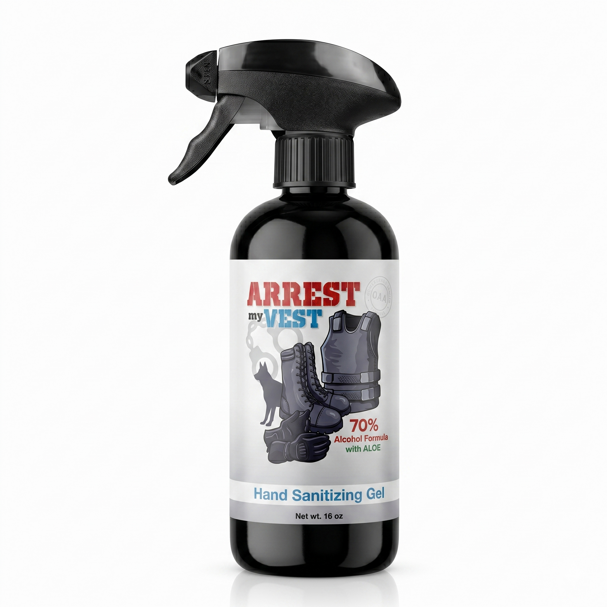 16 oz arrest my vest hand sanitizer