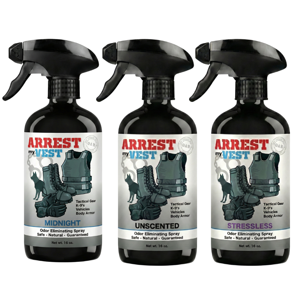 Buy 2 Get 1 FREE 16 oz Spray - Two Arrest My Vest Sprays + 1 The Stink Solution Spray of Choice | Odor Eliminating Spray