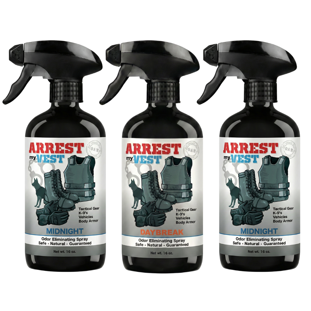 Buy 2 Get 1 FREE 16 oz Spray - Two Arrest My Vest Sprays + 1 The Stink Solution Spray of Choice | Odor Eliminating Spray