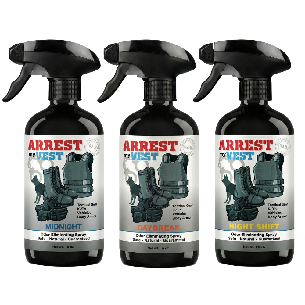 Buy 2 Get 1 FREE 16 oz Spray - Two Arrest My Vest Sprays + 1 The Stink Solution Spray of Choice | Odor Eliminating Spray
