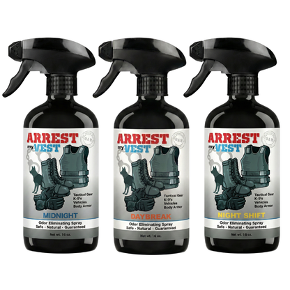 Buy 2 Get 1 FREE 16 oz Spray - Two Arrest My Vest Sprays + 1 The Stink Solution Spray of Choice | Odor Eliminating Spray