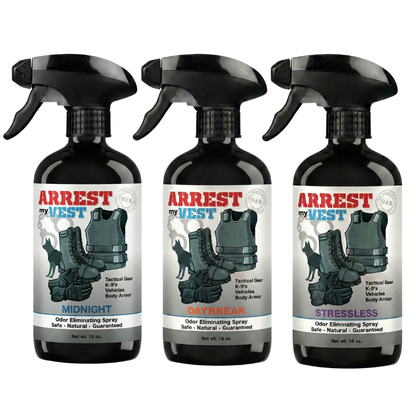 Buy 2 Get 1 FREE 16 oz Spray - Two Arrest My Vest Sprays + 1 The Stink Solution Spray of Choice | Odor Eliminating Spray