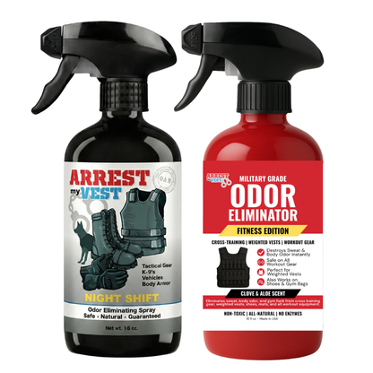 Double Pack - Original Arrest My Vest 16 oz + NEW Fitness Edition 16 oz | Odor Eliminating Spray