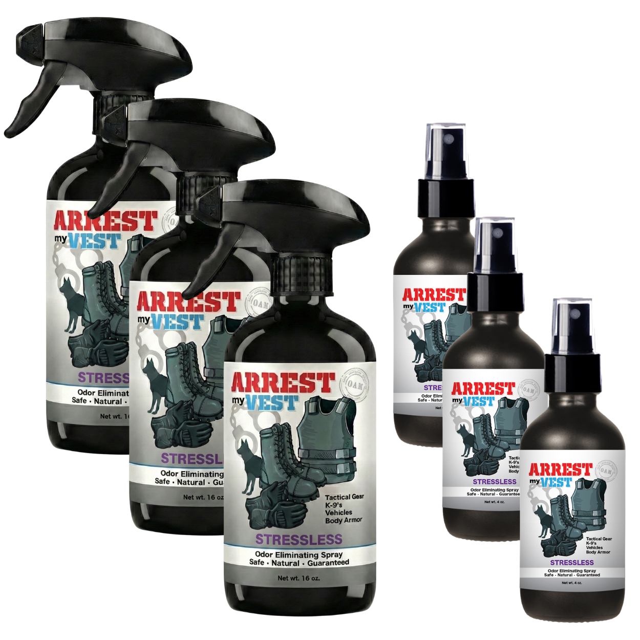 Buy 3 Get 3 FREE - Three 16 oz Sprays + Three 4 oz Sprays Create Your Own Bundle | Odor Eliminating Spray