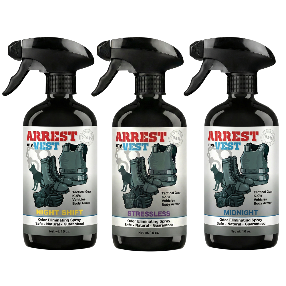 Buy 2 Get 1 FREE 16 oz Spray - Two Arrest My Vest Sprays + 1 The Stink Solution Spray of Choice | Odor Eliminating Spray