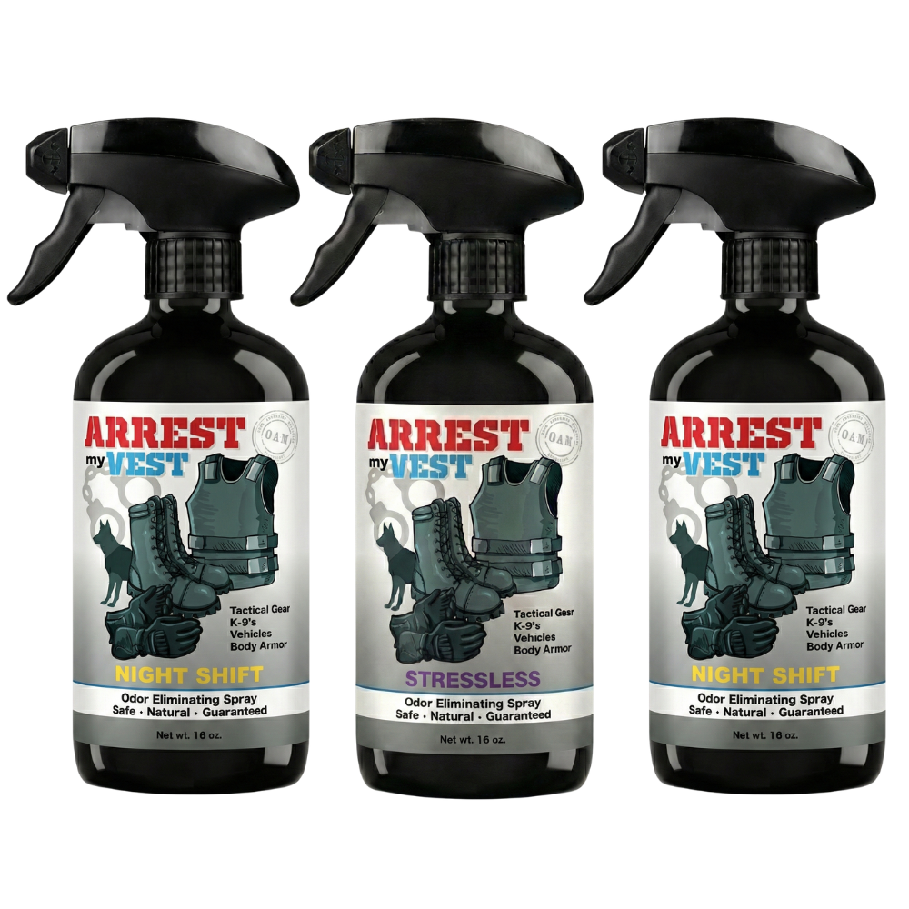 Buy 2 Get 1 FREE 16 oz Spray - Two Arrest My Vest Sprays + 1 The Stink Solution Spray of Choice | Odor Eliminating Spray