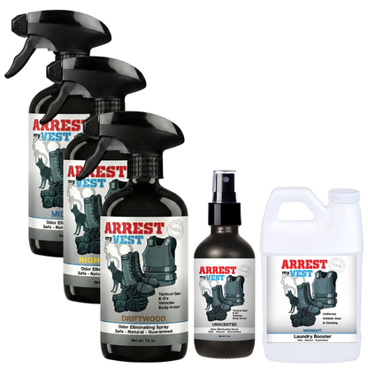 Buy 3 Get Sample Bundle FREE - Midnight (16 oz), Night Shift (16 oz), Driftwood (16 oz), Unscented (4 oz), + Midnight Mini Laundry Booster | Odor Eliminating Spray