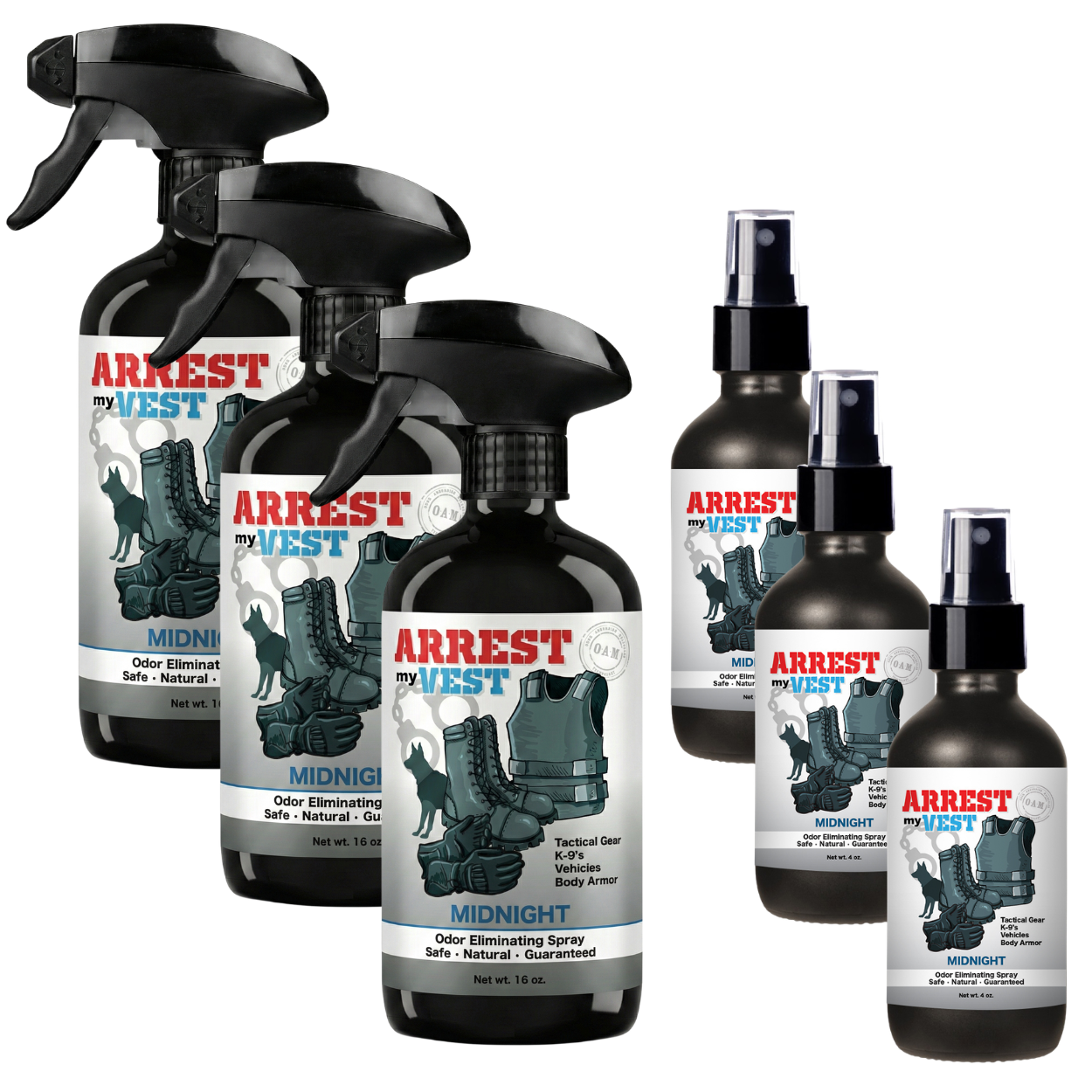 Buy 3 Get 3 FREE - Three 16 oz Sprays + Three 4 oz Sprays Create Your Own Bundle | Odor Eliminating Spray