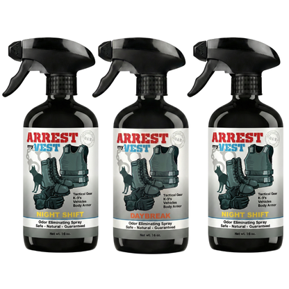 Buy 2 Get 1 FREE 16 oz Spray - Two Arrest My Vest Sprays + 1 The Stink Solution Spray of Choice | Odor Eliminating Spray