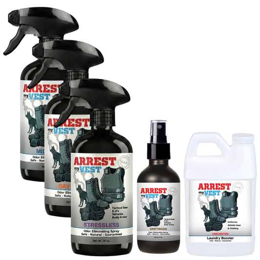 Buy 3 Get Sample Bundle FREE - Midnight (16 oz), Daybreak (16 oz), Stressless (16 oz), Driftwood (4 oz), + Unscented Mini Laundry Booster | Odor Eliminating Spray