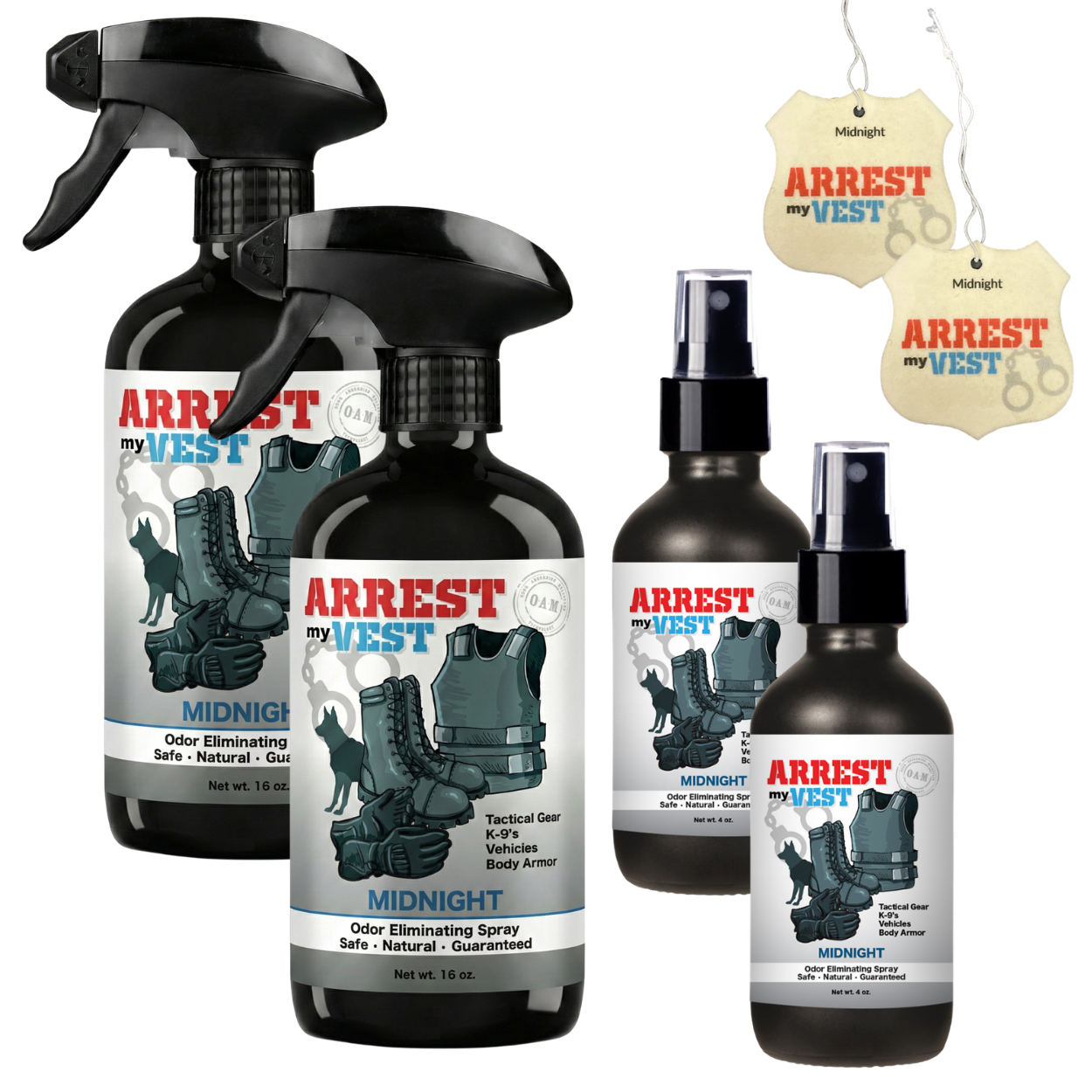 Buy 2 Get 4 FREE - (2) 16 oz Sprays, (2) 4 oz Sprays, + 2 Air Fresheners