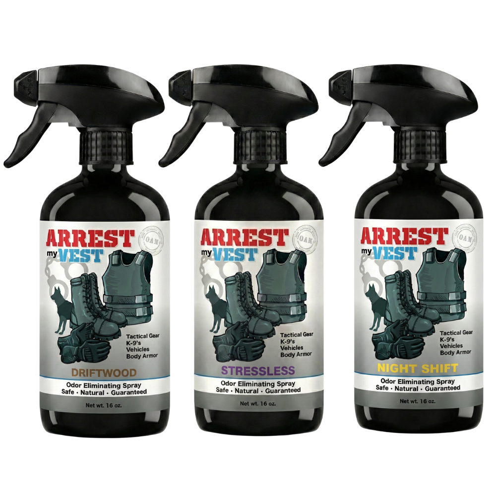 Buy 2 Get 1 FREE 16 oz Spray - Two Arrest My Vest Sprays + 1 The Stink Solution Spray of Choice | Odor Eliminating Spray