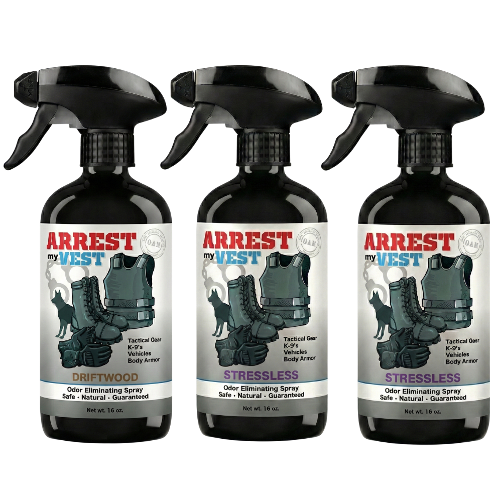 Buy 2 Get 1 FREE 16 oz Spray - Two Arrest My Vest Sprays + 1 The Stink Solution Spray of Choice | Odor Eliminating Spray