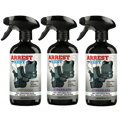 Buy 2 Get 1 FREE 16 oz Spray - Two Arrest My Vest Sprays + 1 The Stink Solution Spray of Choice | Odor Eliminating Spray