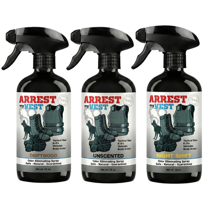 Buy 2 Get 1 FREE 16 oz Spray - Two Arrest My Vest Sprays + 1 The Stink Solution Spray of Choice | Odor Eliminating Spray