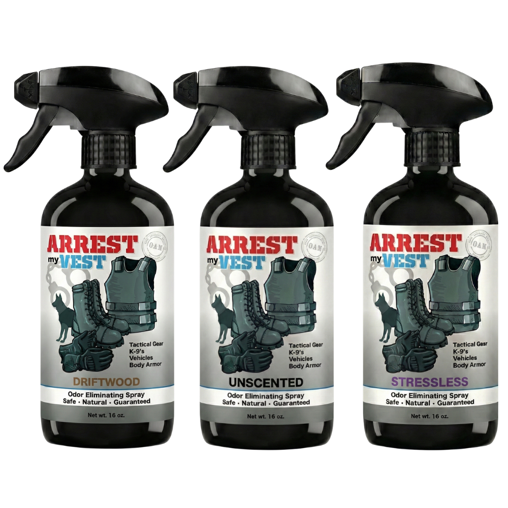 Buy 2 Get 1 FREE 16 oz Spray - Two Arrest My Vest Sprays + 1 The Stink Solution Spray of Choice | Odor Eliminating Spray