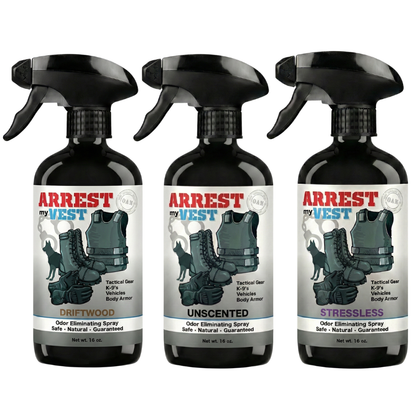 Buy 2 Get 1 FREE 16 oz Spray - Two Arrest My Vest Sprays + 1 The Stink Solution Spray of Choice | Odor Eliminating Spray
