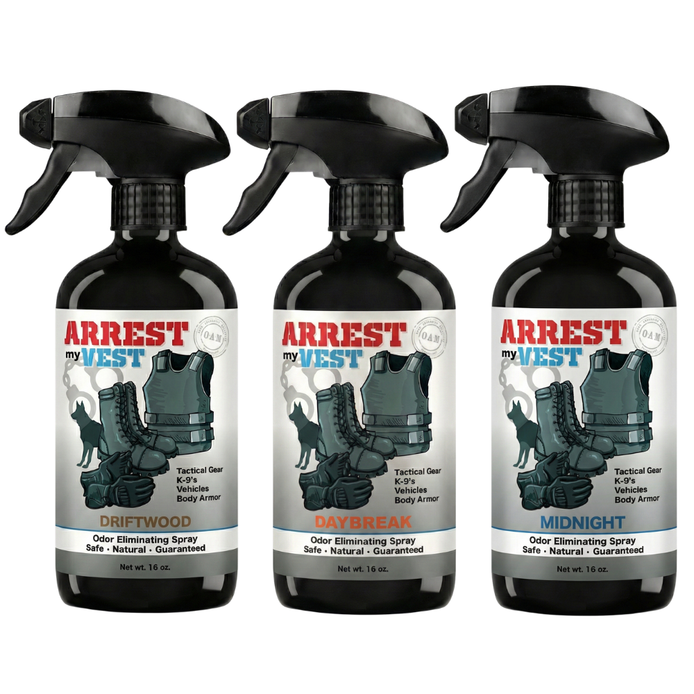 Buy 2 Get 1 FREE 16 oz Spray - Two Arrest My Vest Sprays + 1 The Stink Solution Spray of Choice | Odor Eliminating Spray