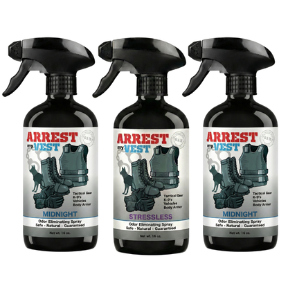 Buy 2 Get 1 FREE 16 oz Spray - Two Arrest My Vest Sprays + 1 The Stink Solution Spray of Choice | Odor Eliminating Spray