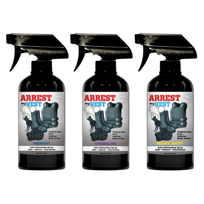 Buy 2 Get 1 FREE 16 oz Spray - Two Arrest My Vest Sprays + 1 The Stink Solution Spray of Choice | Odor Eliminating Spray