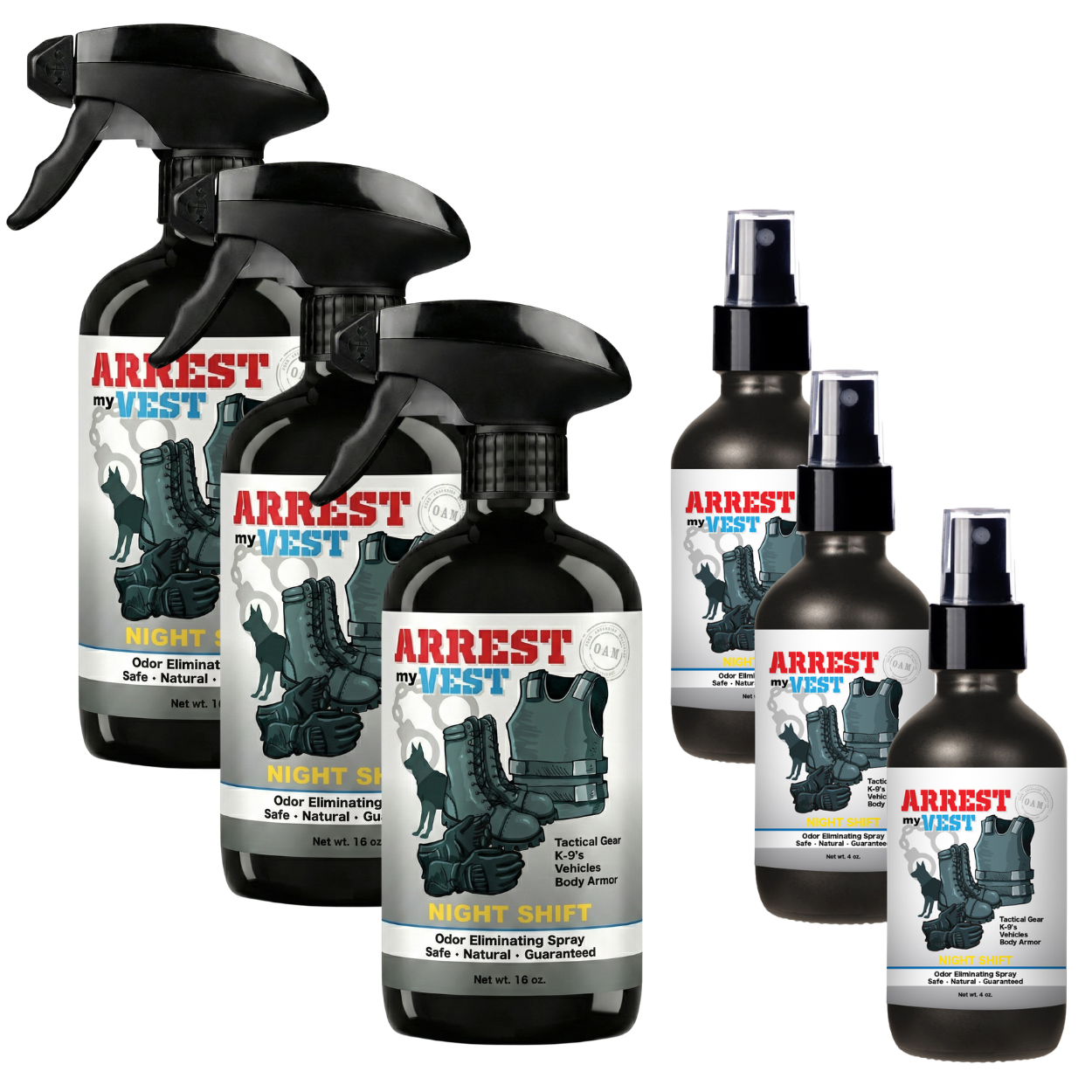 Buy 3 Get 3 FREE - Three 16 oz Sprays + Three 4 oz Sprays Create Your Own Bundle | Odor Eliminating Spray