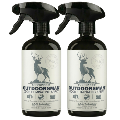 Double Pack - Odorless Outdoorsman 16 oz Unscented Odor Eliminator