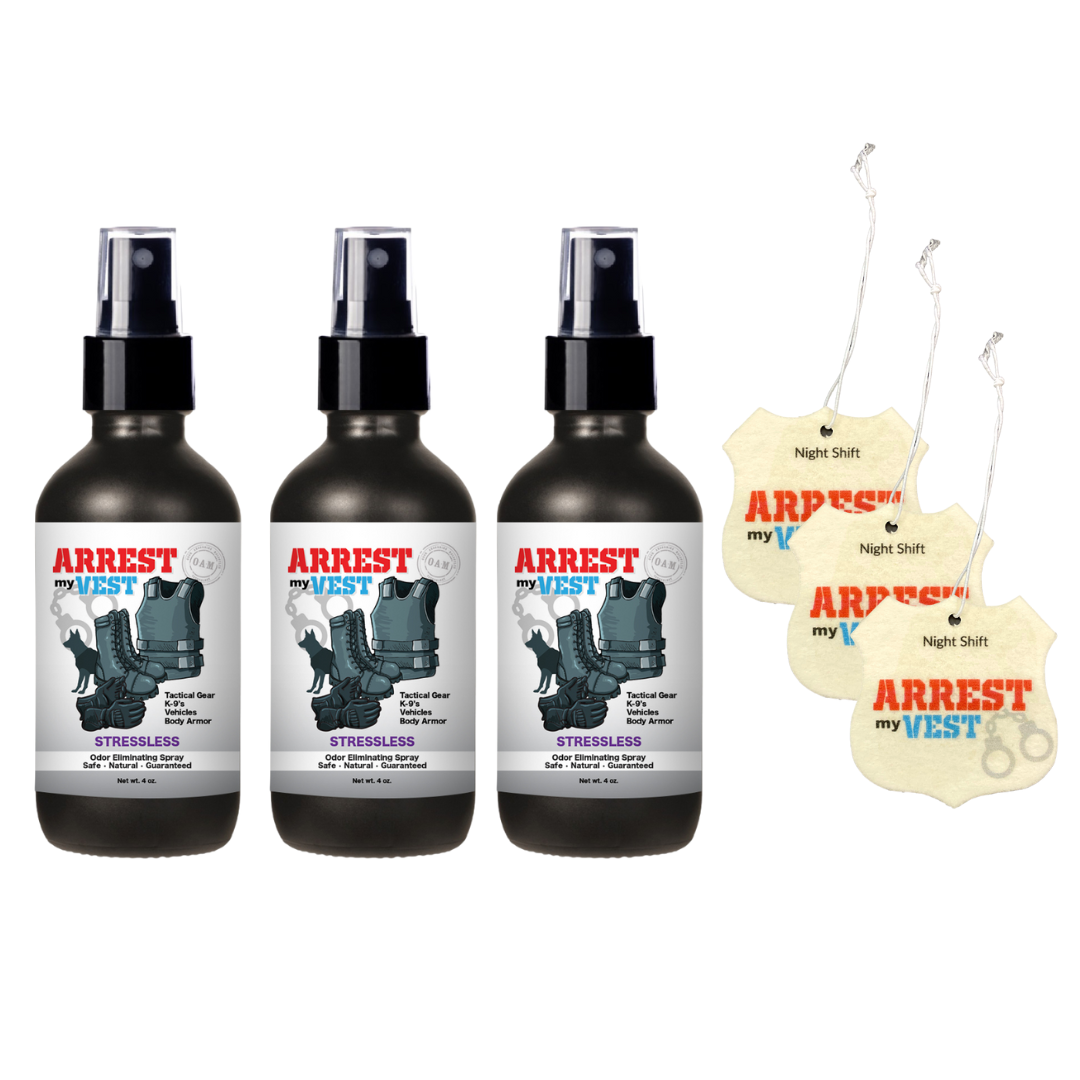 On The Go 3 Pack Bundle - Three 4 oz. Sprays + 3 Car Air Fresheners FREE