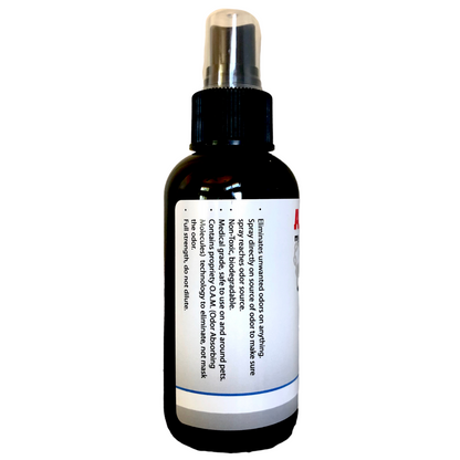 Buy 3 Get Sample Bundle FREE - Midnight (16 oz), Stressless (16 oz), Driftwood (16 oz), Unscented (4 oz), + Midnight Mini Laundry Booster.  Natural Odor Eliminating Spray for Law Enforcement, Police Officers, & First Responders. Removes sweat and other foul odors from bulletproof vest, tactical gear, duty belts, boots, and more. Safe, non-toxic, enzyme-free formula.