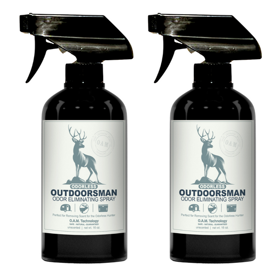 Double Pack - Odorless Outdoorsman 16 oz Unscented Odor Eliminator